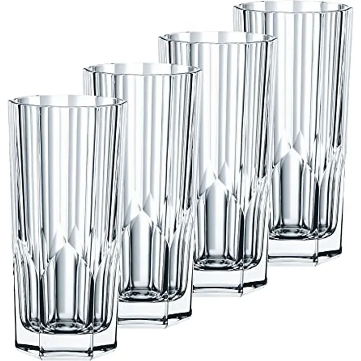 Spiegelau & Nachtmann 4-teiliges Longdrink-Set, Kristallglas, 309 ml, Aspen, 0092127-0