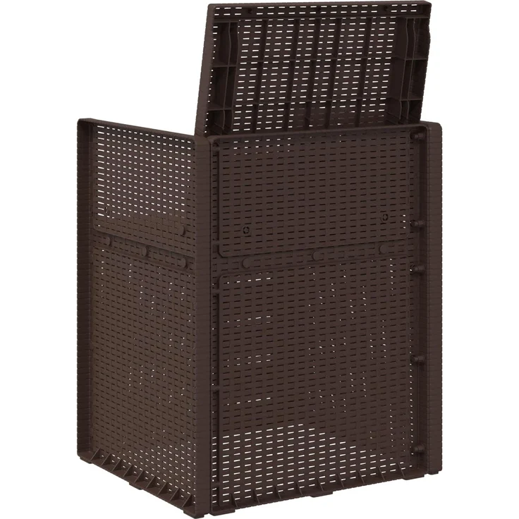 vidaXL Garten Esszimmerstühle 2 stk. Braun und Taupe PP 899991 – Bild 7