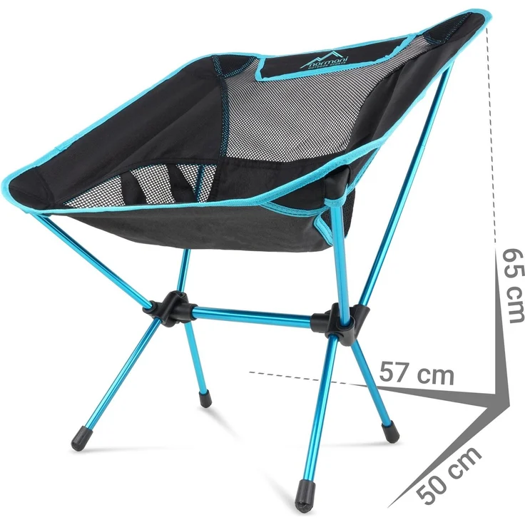 normani Campingstuhl Ultraleichter Campingstuhl Moak, Campingstuhl Angelstuhl - Gartenstuhl bis zu 135 kg – Bild 2