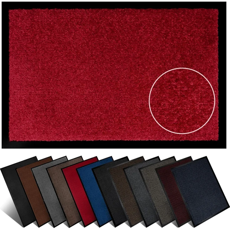 Furni24 Fußmatte - Rot, 40 x 60 cm – Bild 1