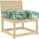 vidaXL Kissen Blatt Blattmuster 60 x 60 x 12 cm Oxford-Stoff 42001496