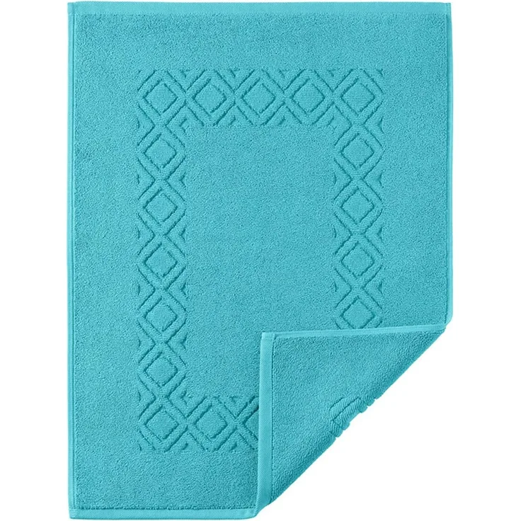 Denver Badvorlage Badteppich 70x130cm grün 1200g/m² 100% Baumwolle