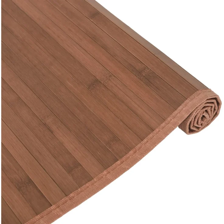 vidaXL Teppich Rechteckig Braun 80x200 cm Bambus 376908 – Bild 4