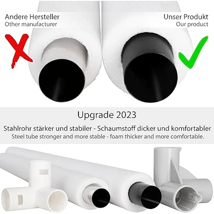 ONVAYA® Laufgitter | Laufstall für Babys | 160x160 cm | Schutzgitter für Kinder | Rechteckiges Krabbelgitter | Absperrgitter | Babyzaun in Grau | sicher & schadstofffrei – Bild 6