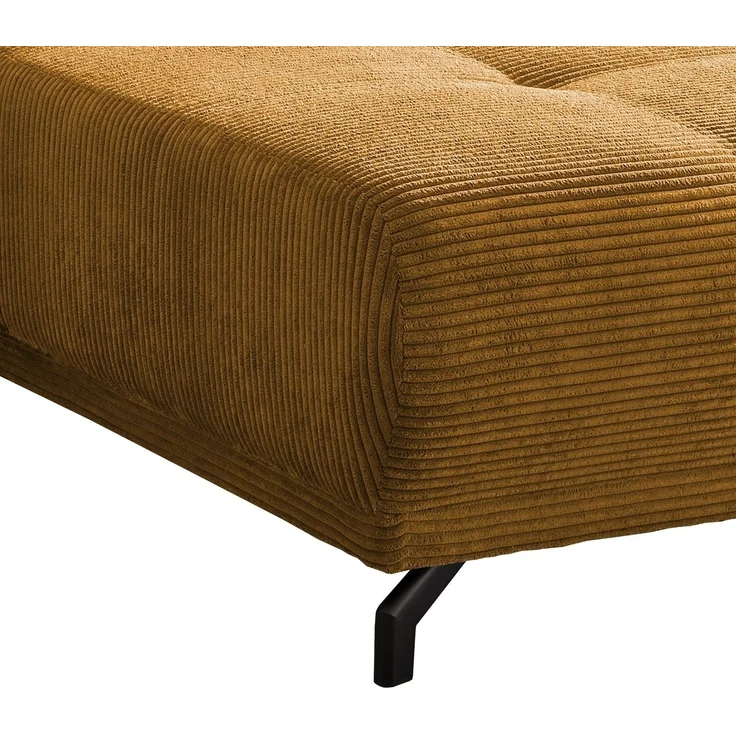 Polsterecke >Renard< elektrischer Sitzvorschub, Cord gold - 177x80x246cm (BxHxT) – Bild 6