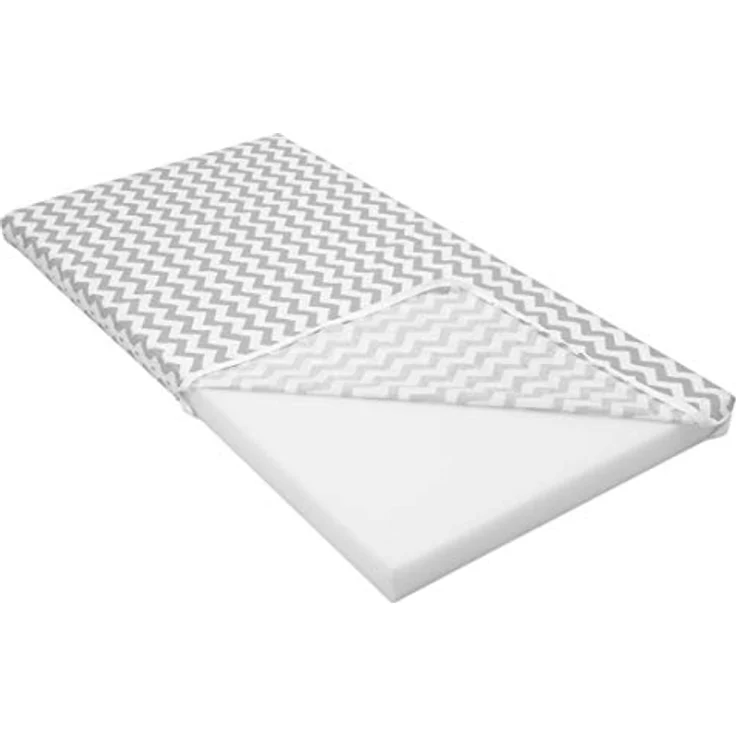 Kindermatratze Babymatratze mit Baumwollbezug, waschbar & rollbar–Allergikergeeignet, Best for Kids, 6 cm hoch, (Einzelartikel, 1 × Schaumkernmatratze), 60x120 cm, Bezug aus Baumwolle, Hergestellt in der EU – Bild 2