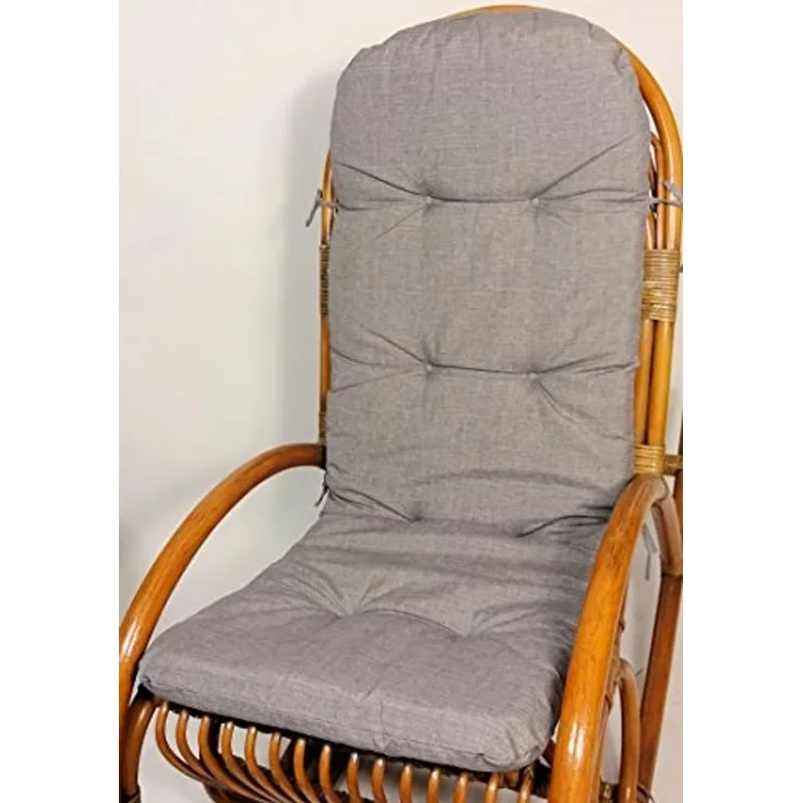 Rattani Polsterauflage Polster für Rattan Schaukelstuhl, Sesselauflage 125 x 50 x 6 cm