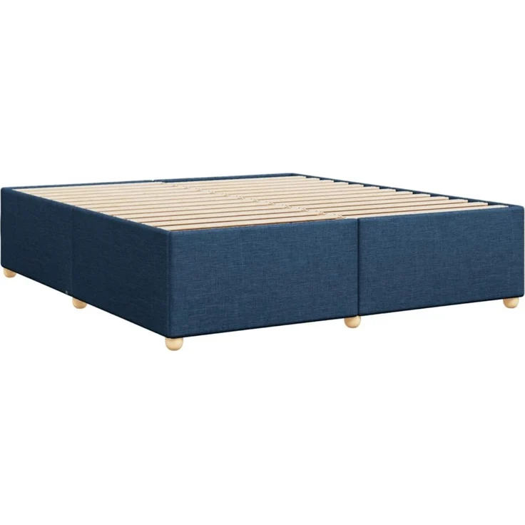 vidaXL Bettgestell ohne Matratze Blau 180x200 cm Stoff 3284756 – Bild 3