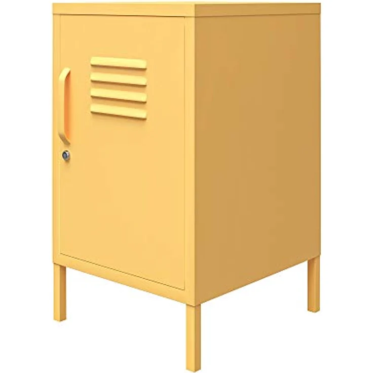 Cache | Beistelltisch mit 1 Tür in Metal Yellow – Bild 7
