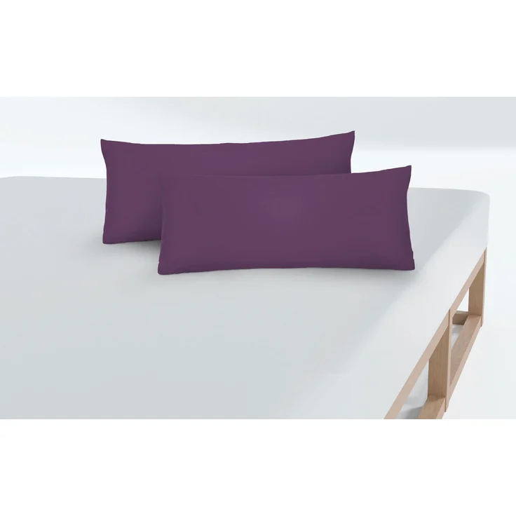 biberna Feinjersey-Kopfkissenbezug, dunkel violett, 40x60 cm – Bild 4