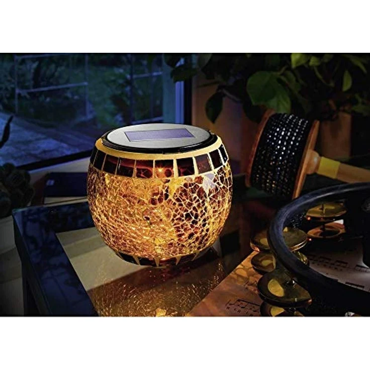 Esotec Solarleuchte Brillant, Mosaik LED-Tischleuchte – Bild 3