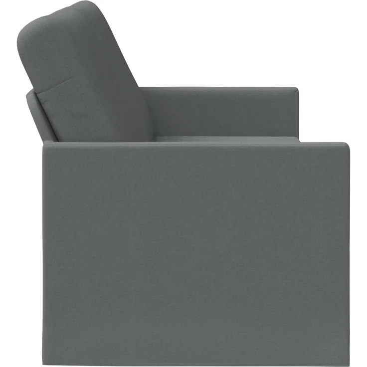 vidaXL 3-Sitzer Sofa Dunkelgrau 220 x 81 x 82 cm Stoff 42041140 – Bild 4