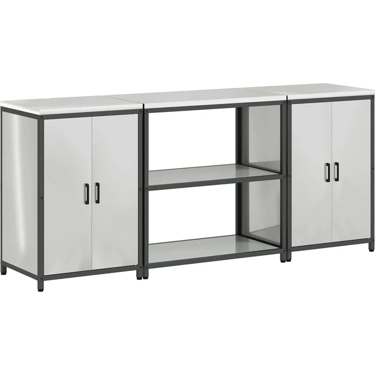 vidaXL Aufbewahrungsset für die Küche HATTEM 3 stk. Silber 3392671 – Bild 2