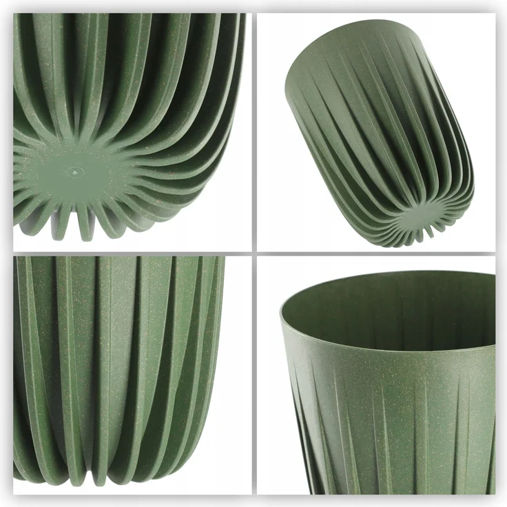 KADAX Öko-Blumentopfabdeckung + grüner Einsatz 14,5x17 cm – Bild 3