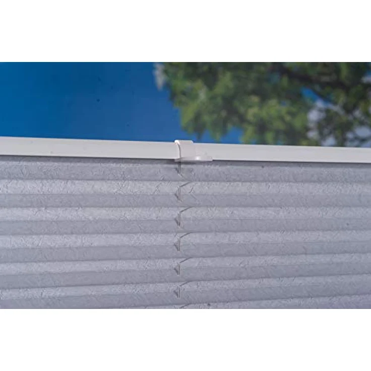 Khome 688899-37 Klemmfix-Plissee, Polyester, Grau – Bild 7