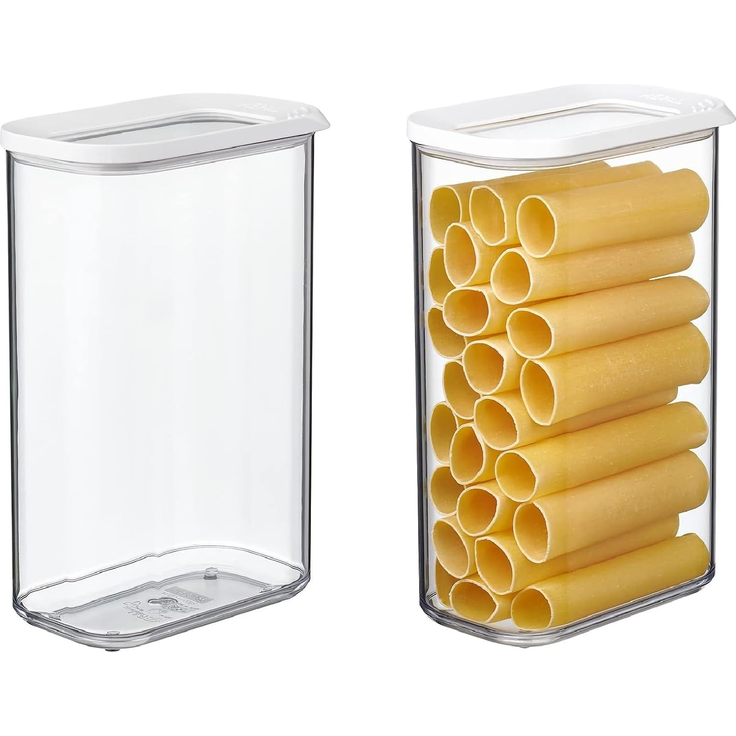 Mepal | Modula Vorratsdosen Spar-Set | 2000 ml | Weiß | ideal für trockene Lebensmittel | Frischhaltedose