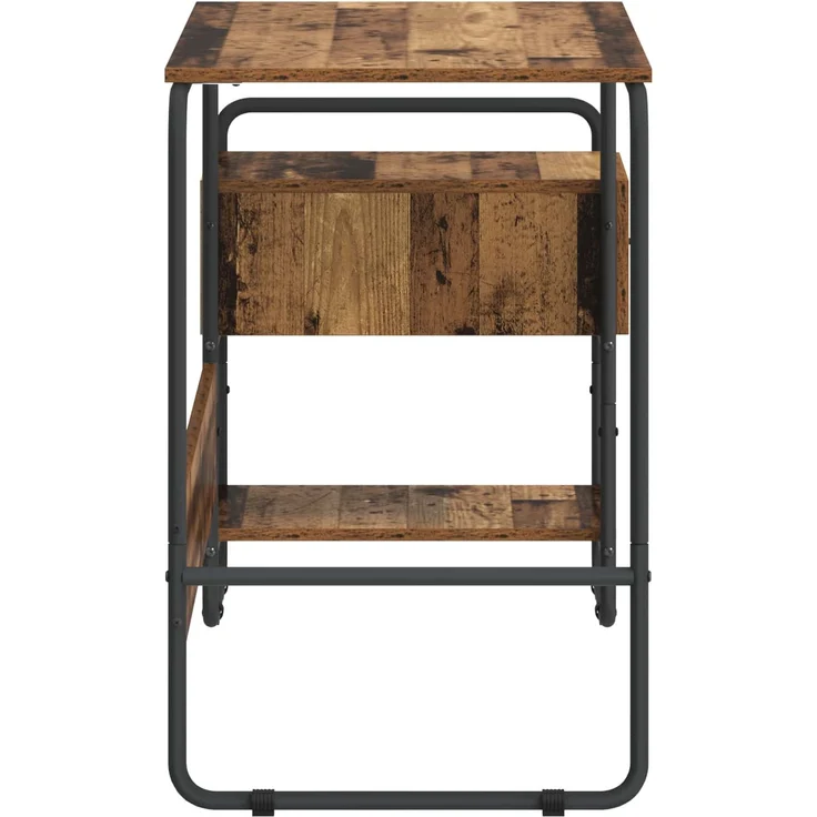 vidaXL Schreibtisch mit Stauraum Altholz 131,5 x 50 x 75,5 cm 8008048 – Bild 5