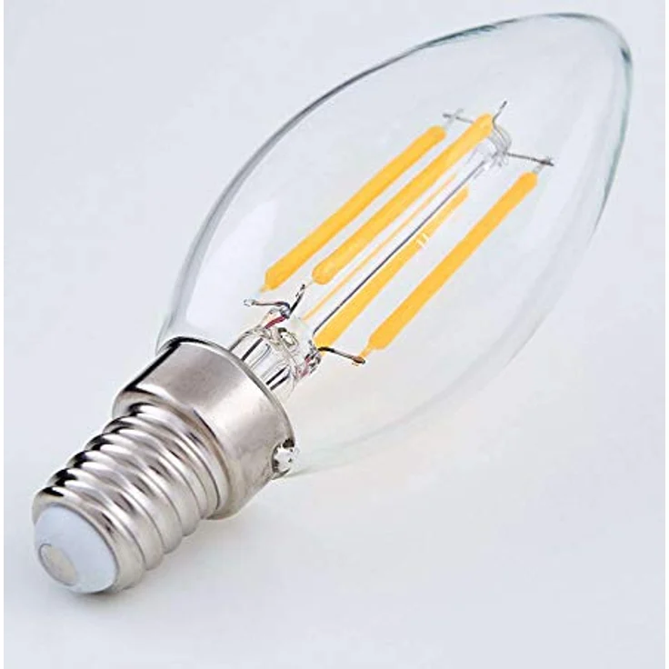 Lindby LED-Filament-Kerzenlampe E14, 4W, klar, 2700K, nicht dimmbar, 320° – Bild 5