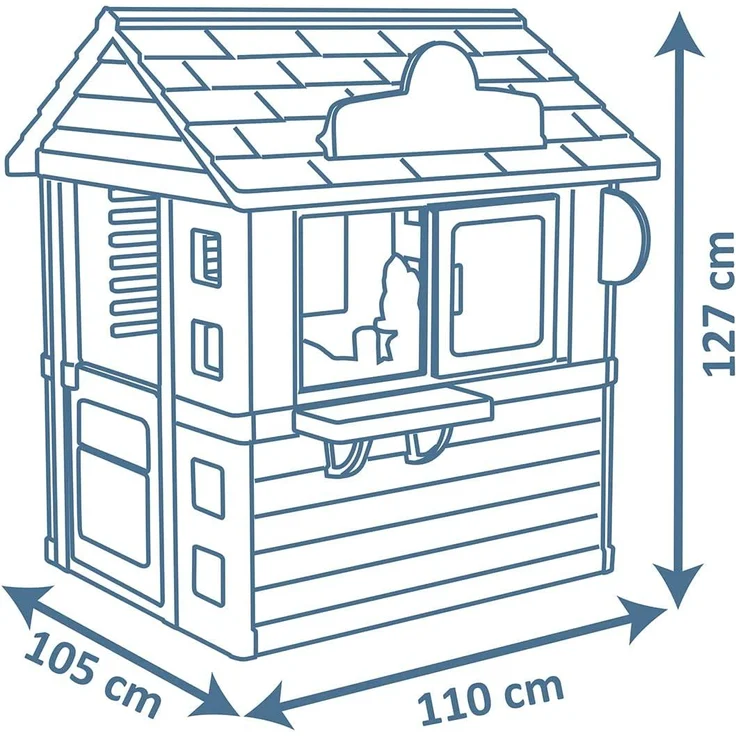 Smoby Spielhaus Sweety Corner Standspielhaus 1 Tür(en) Mehrfarbig – Bild 6