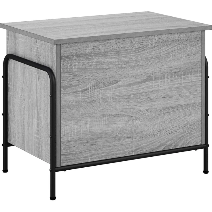 vidaXL Aufbewahrungsbox Sonoma-Grau 80 x 40 x 49,5 cm Holzwerkstoff 8013671 – Bild 2