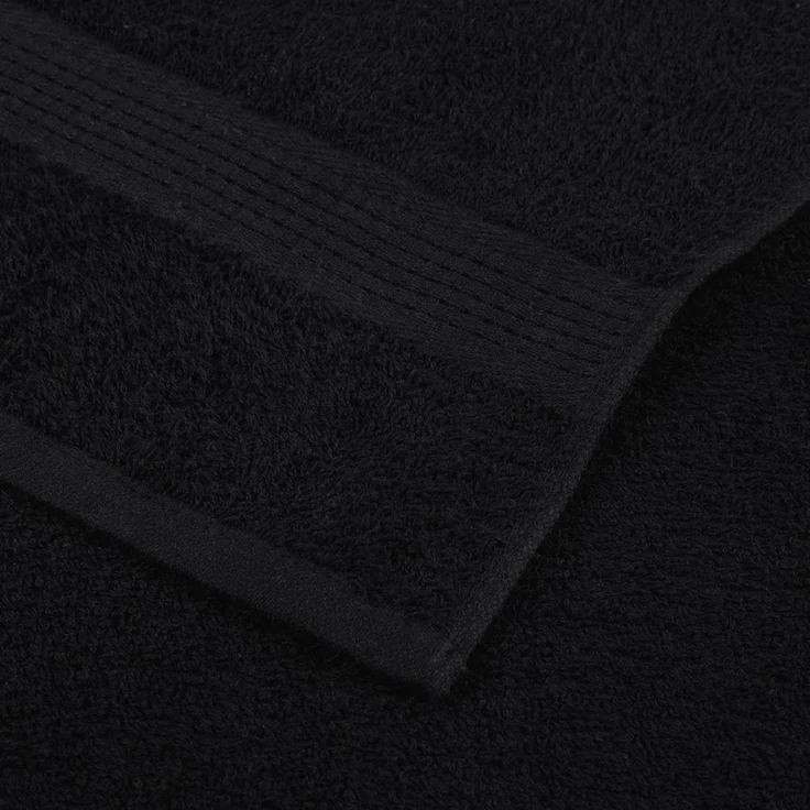 vidaXL Duschtücher FROGN 10 Stk. Schwarz 70x140 cm 360 g/m² 136955 – Bild 6