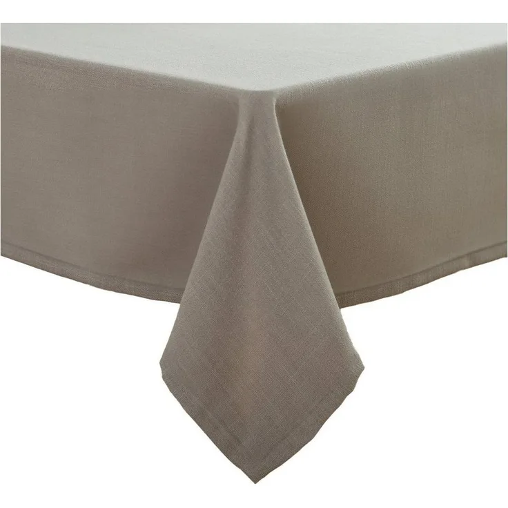 Simurq Tischdecke Wasserabweisend, Leinenoptik Tischdecke Abwaschbar - Lotuseffekt (Pflegeleicht & fleckenabweisend Tischdecken, Tischdecke Rund - Tischtuch Table Cloth)