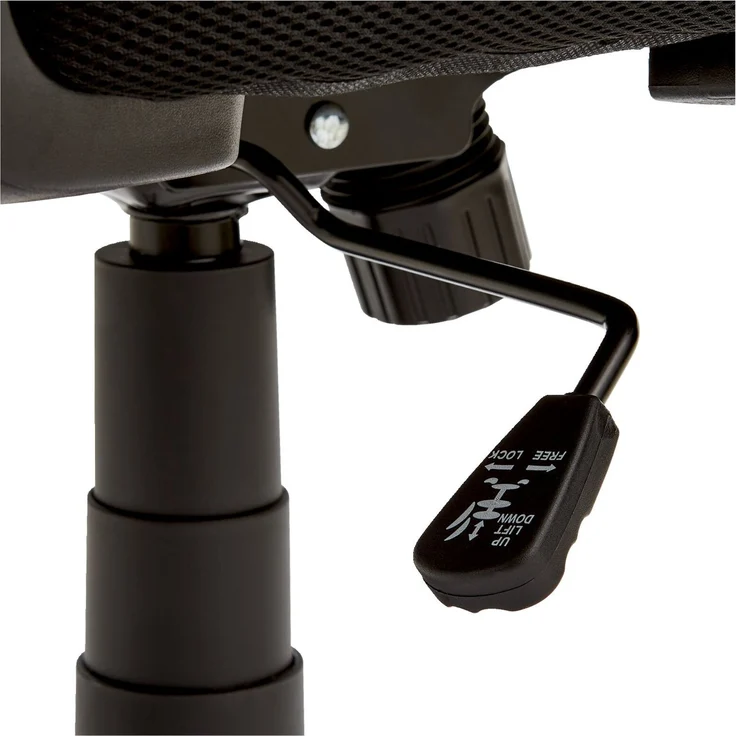 Carryhome 'PAN' Drehstuhl Stoff schwarz grün, 57 x 98 x 59 cm, 140 kg belastbar, höhenverstellbar – Bild 5