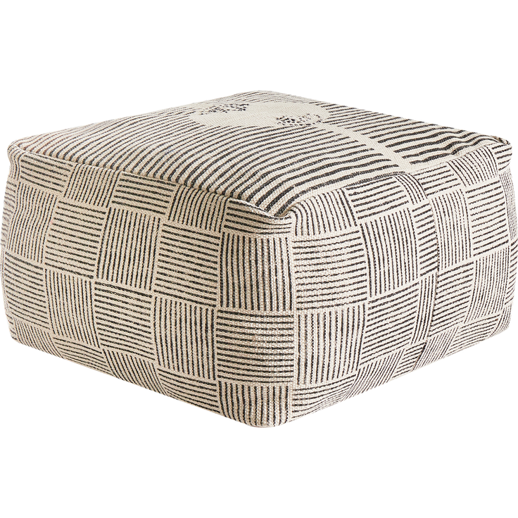 Pouf LUTZ Baumwolle Grau