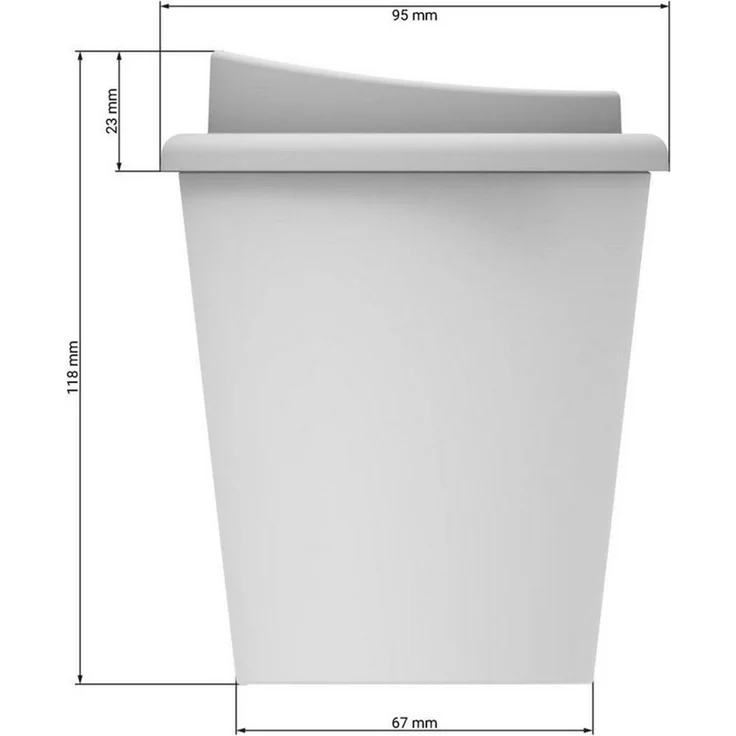 elasto Coffee-to-go-Becher doppelwandiger Kaffeebecher mit Deckel 250ml für unterwegs, Made in Germany, BPA-frei, 100% recyclebar, Heißgetränke, Teebecher – Bild 3
