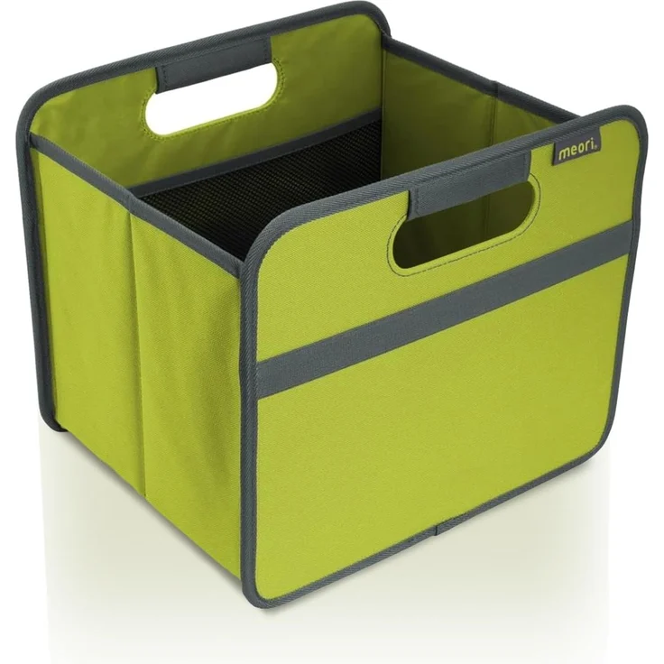 Meori Aufbewahrungsbox Klappbox Ordnungssystem Faltbox 15 l Kiwi grün Uni – Bild 1