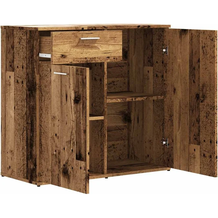 vidaXL Sideboard Altholz-Optik 80x36x75 cm Holzwerkstoff 856006 – Bild 5