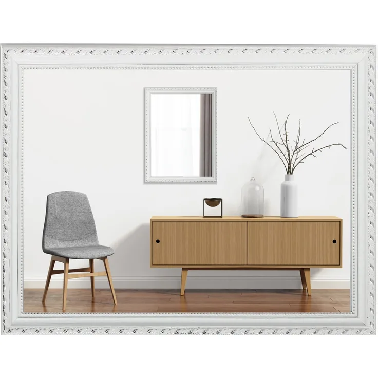 MIRRORS AND MORE 'Lola' Rahmenspiegel Holz, weiß, 34x45cm