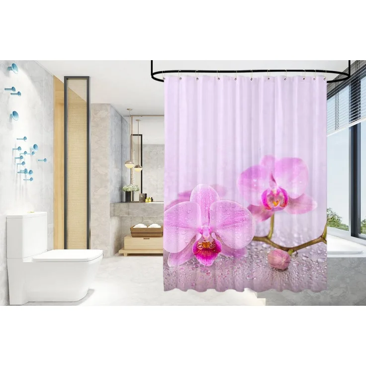 Sanilo Duschvorhang Blooming 180 x 200 cm, 100% wasserdicht, Anti-Schimmel-Effekt, hochwertige Qualität
