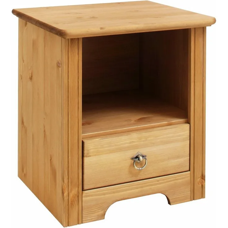 Home affaire Nachtkonsole Hugo, Nachttisch mit 1 Schublade, aus massiver Kiefer