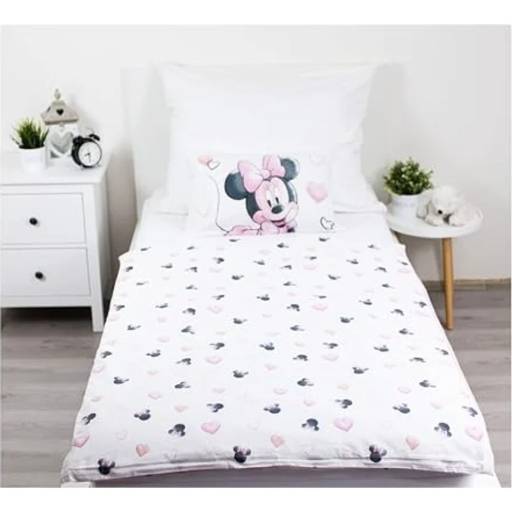 Disney Minnie Mouse Baby Bettwäsche Blush Pink 100x135 cm, Baumwolle – Bild 3