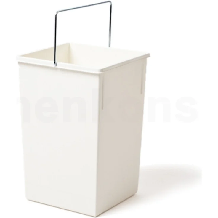 Hailo Inneneimer 1045119 weiß 15 Liter 220 x 230 x 350 mm mit Deckel – Bild 2