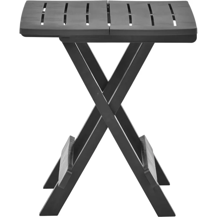 Gartentisch Klappbar, Balkontisch Anthrazit 45 x 43 x 50 cm Kunststoff – Bild 3