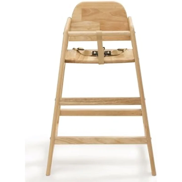 Safetots Einfach stapelbarer Holzhochstuhl, Naturfarben, Hochstuhl für Baby und Kleinkind, Stilvoll und praktisch, Babyhochstuhl für Ihr Zuhause oder platzsparender Hochstuhl für Restaurants. – Bild 3