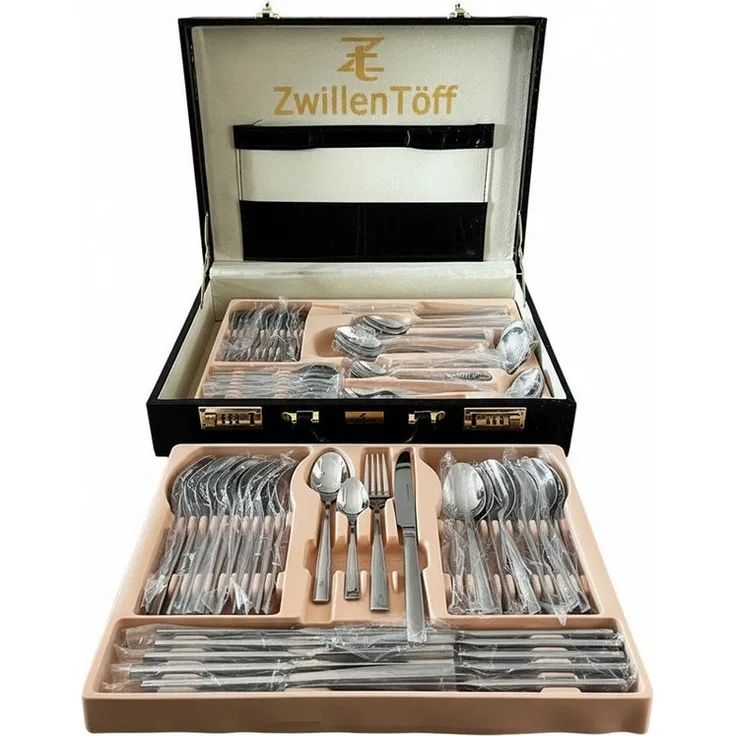 Zilner Besteck-Set 72-teiliges Besteckset Hochwertiger Edelstahl 18/10 Glänzend & Elegant (72-tlg), 12 Personen, Edelstahl 18/10