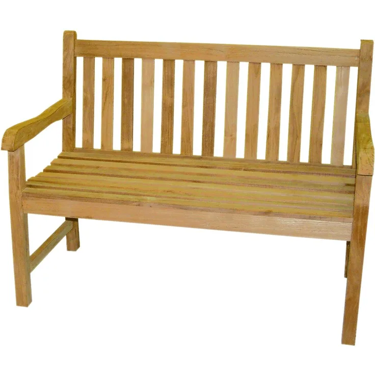 Premium Teak Gartenbank Picadelly Sitzbank Holzbank Teakbank Parkbank nachhaltig 120cm