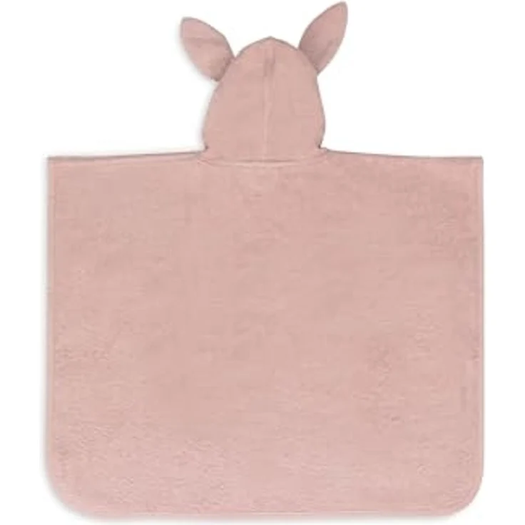 Jollein Badeponcho Kinder 1-4 Jahre - Terry, Wild Rose - 100% Baumwolle - Frottee - OEKO-TEX-Zertifiziert - Mit Kapuze Mit Ohren - Badeponcho für Mädchen und Jungen – Bild 3
