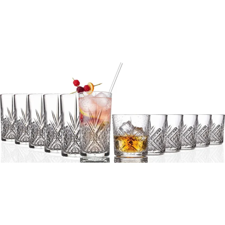 Eugene Transparent, Gläserset 12-tlg (mo)