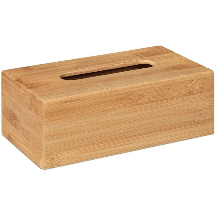 Relaxdays Kosmetiktücherbox aus Bambus – Bild 10