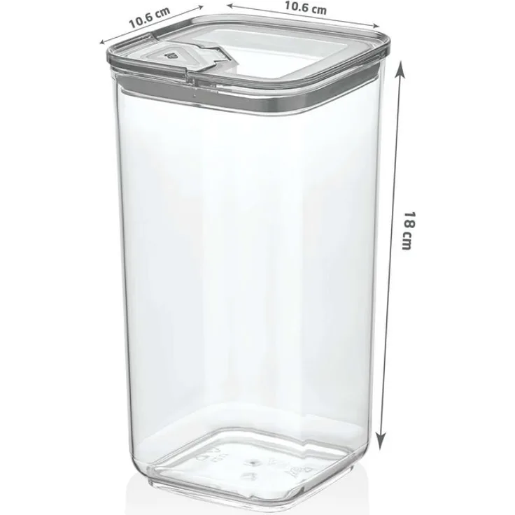 Vip Ahmet Vorratsdose Vorratsdosen mit Deckel, BPA-frei Kunststoff, 12-tlg, 12x1,2L
