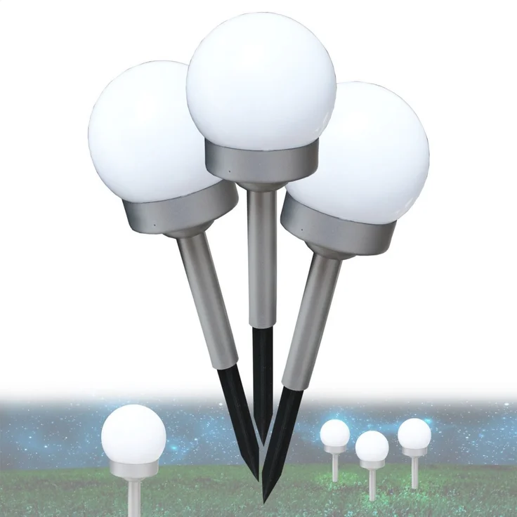 Solarleuchte Garten Kugel Wegeleuchte Solarlampe Außen Außenleuchte SL3349 – Bild 1
