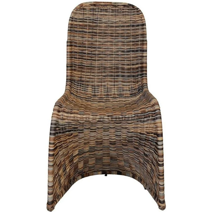 Krines Home Esszimmerstuhl Schwingstuhl Esszimmer Stuhl aus Rattan Freischwinger Schwinger – Bild 2