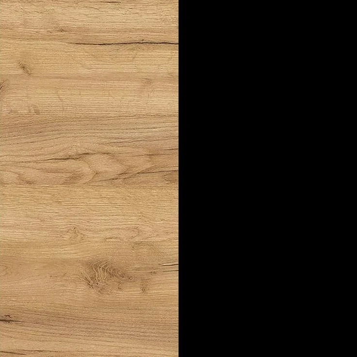 Germania Schreibtisch 8023-593, in Navarra-Eiche-Nb./Schwarz, elektr. höhenverstellbar, 140 x 119 x 80 cm (BxHxT) – Bild 3