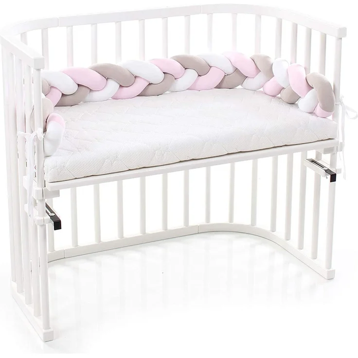 Tobi babybay Nestchenschlange geflochten weiß/beige/rosé – Bild 3