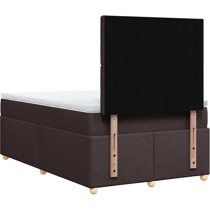 vidaXL Boxspringbett mit Matratze Dunkelbraun 120x200 cm Stoff 3293564 – Bild 8