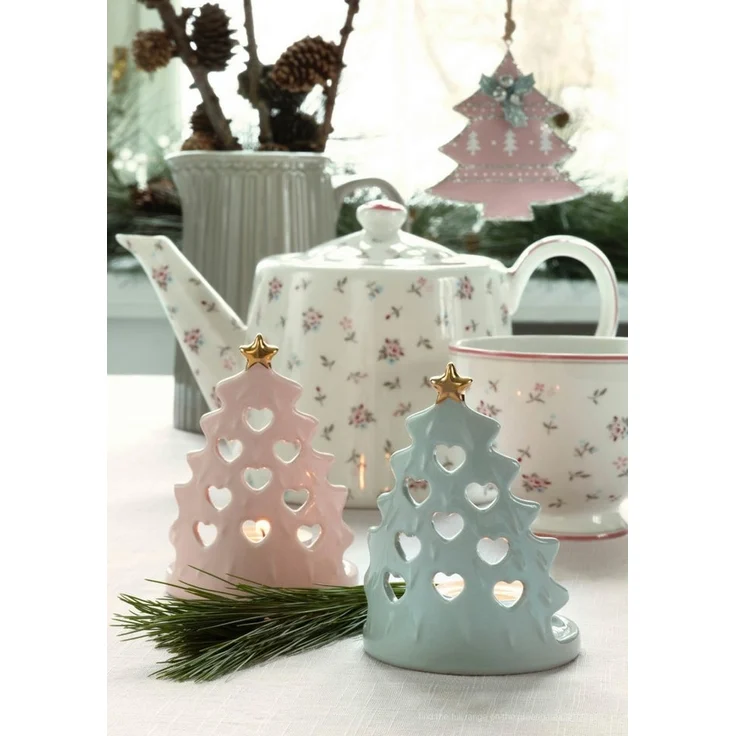 Greengate Servierplatte Alice Servierplatte pale blue 23cm, Stoneware, (Servierplatte) – Bild 2